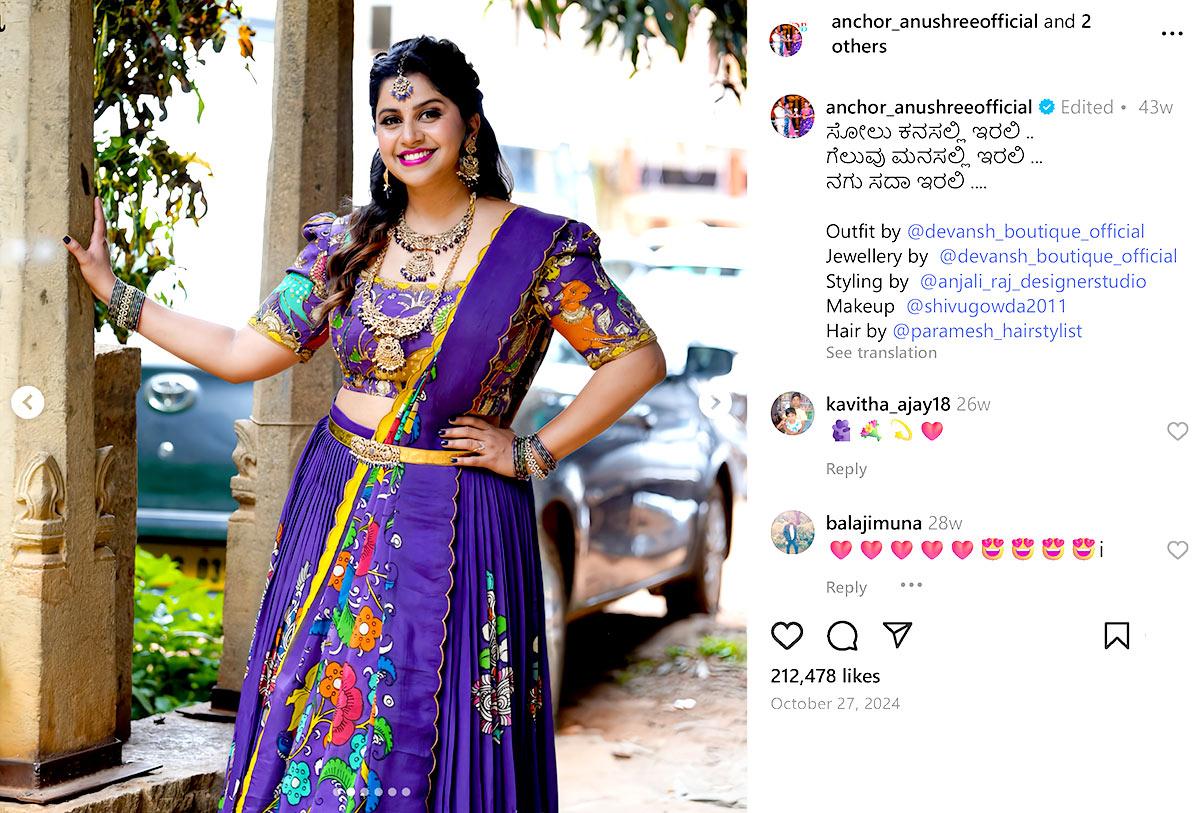 Anushree's stunning looks