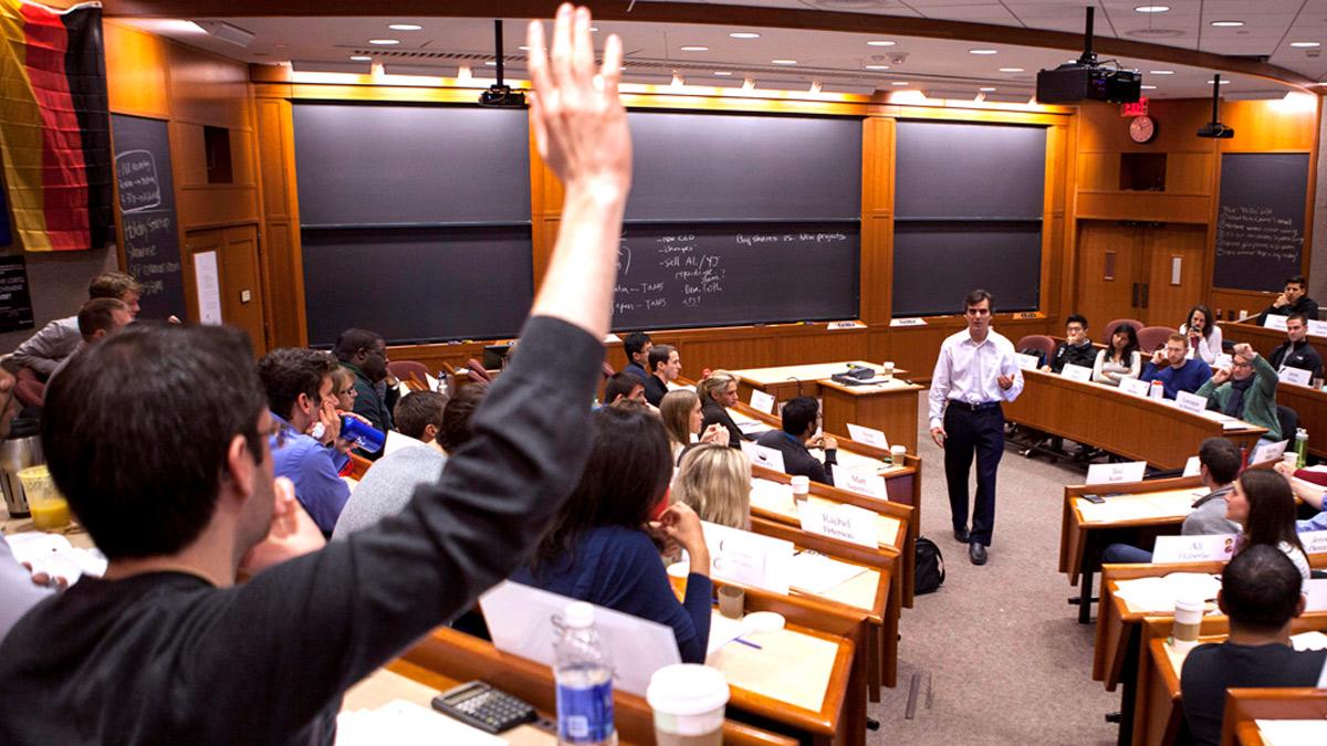 Decline in MBA placements at Harvard