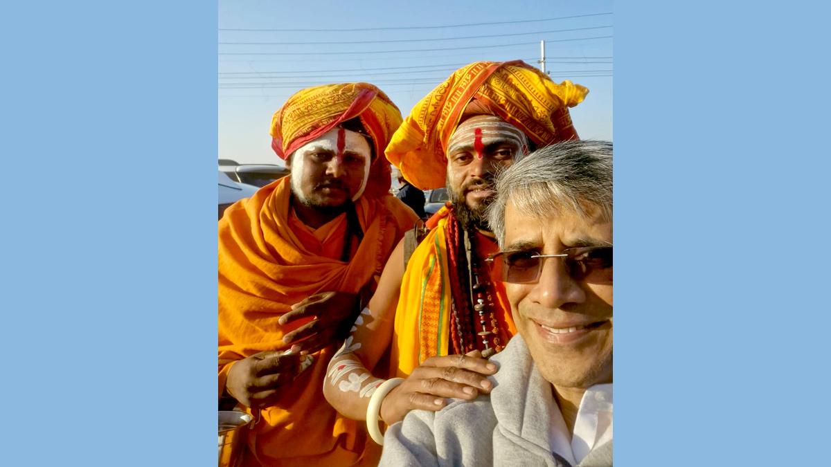 T N Sekhar at the Maha Kumbh