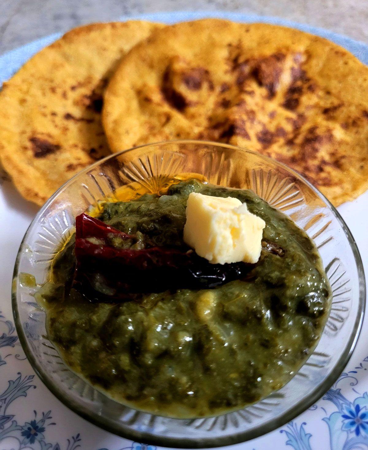 Sarson Ka Saag and Makki Ki Roti