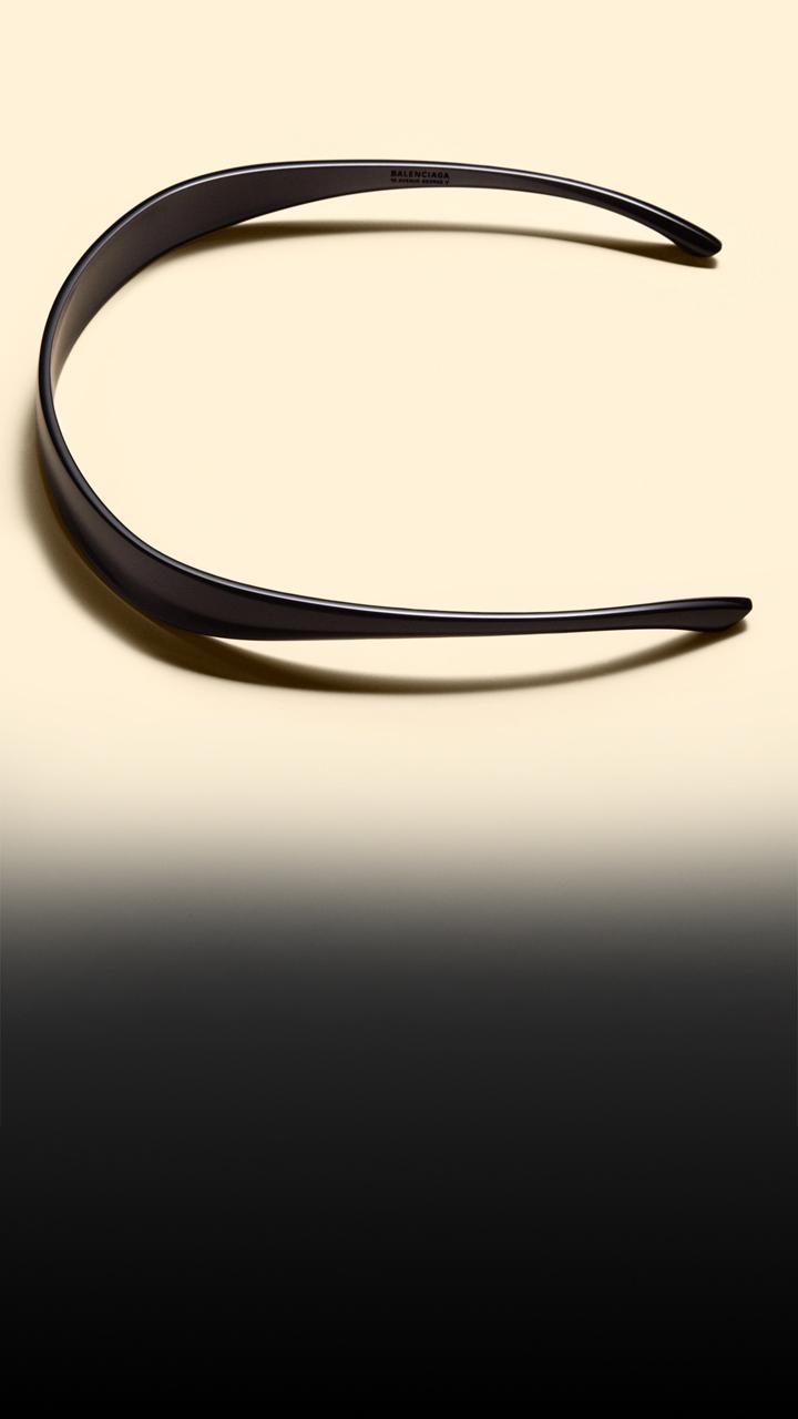 Balenciaga's super-thin sunglasses.