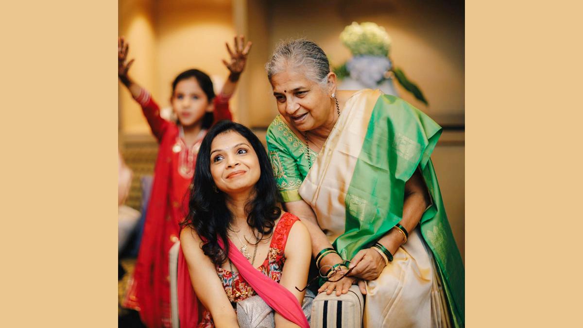 Akshata and Sudha Murty