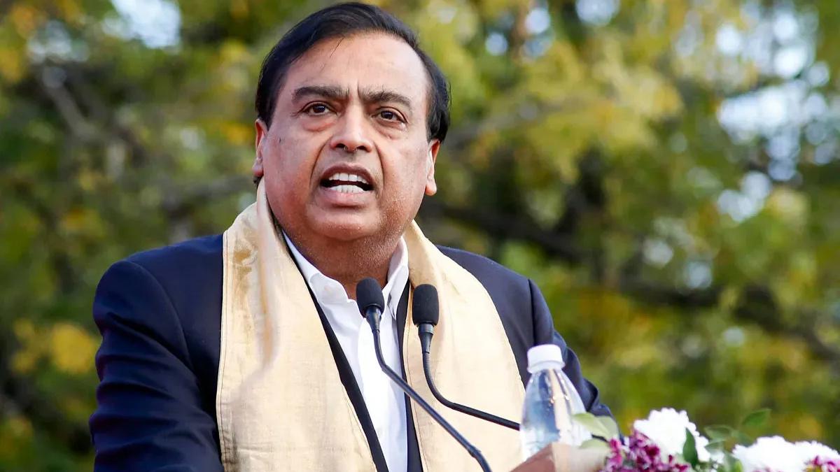 Mukesh Ambani addresses students during the 12th convocation ceremony of the Pandit Deendayal Energy University in Gandhinagar.