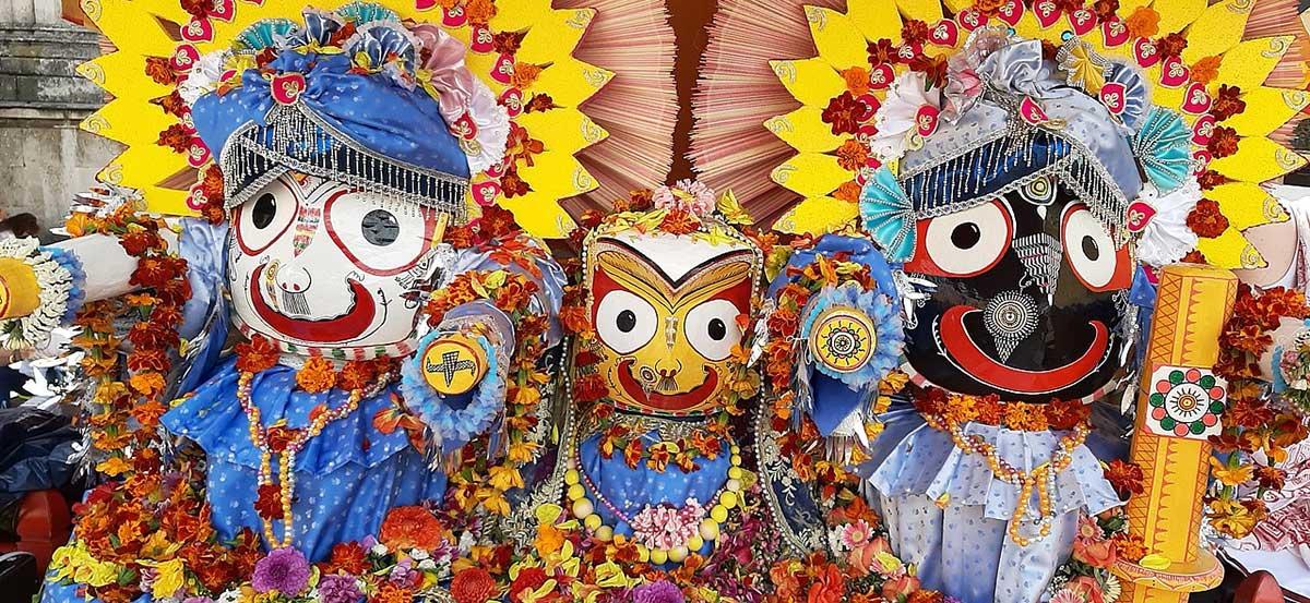 Balabhadra, Subhadra and Lord Jagannath. Balabhadra, Subhadra and Lord Jagannath.