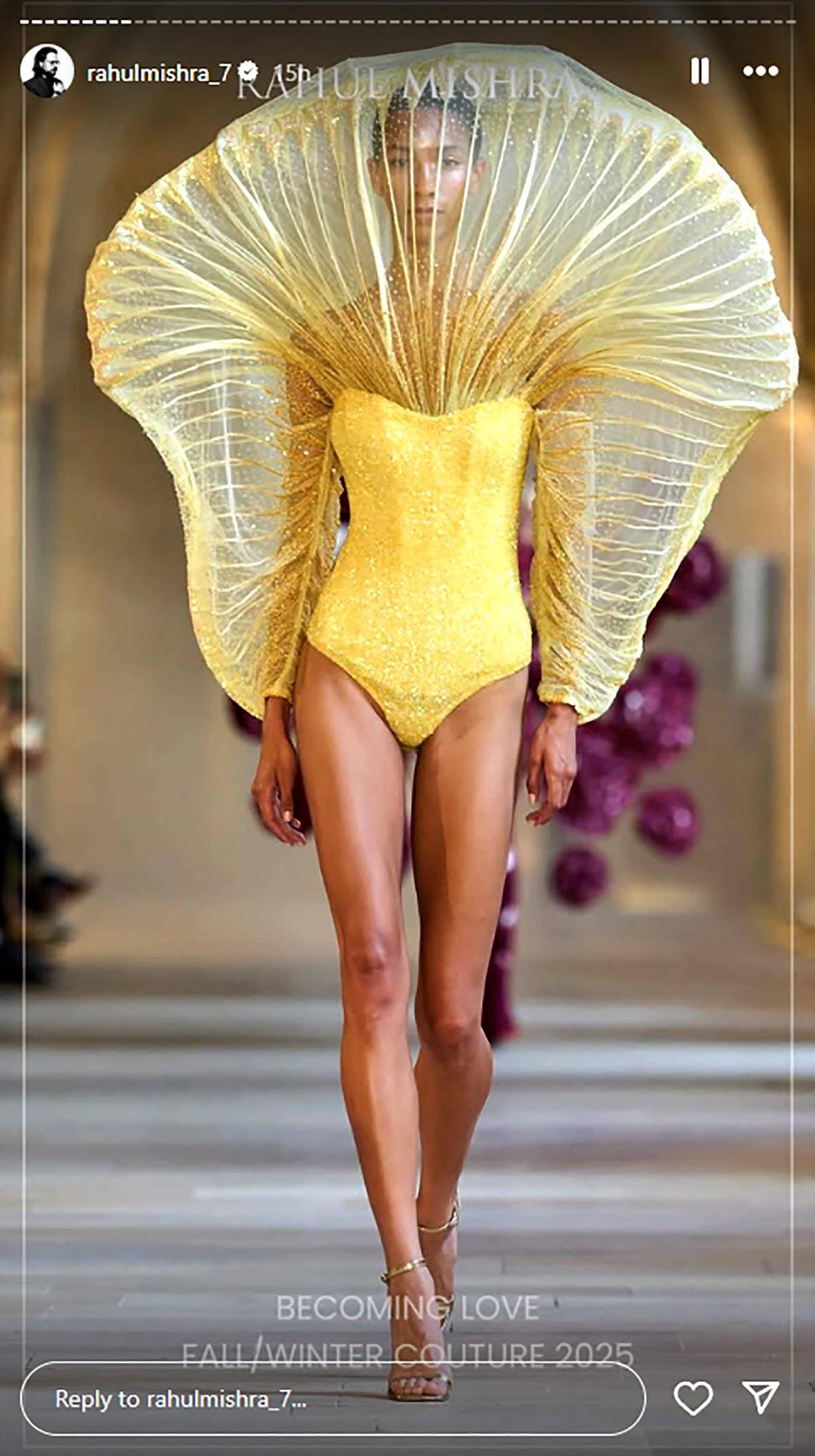 Rahul Mishra Fashion Model