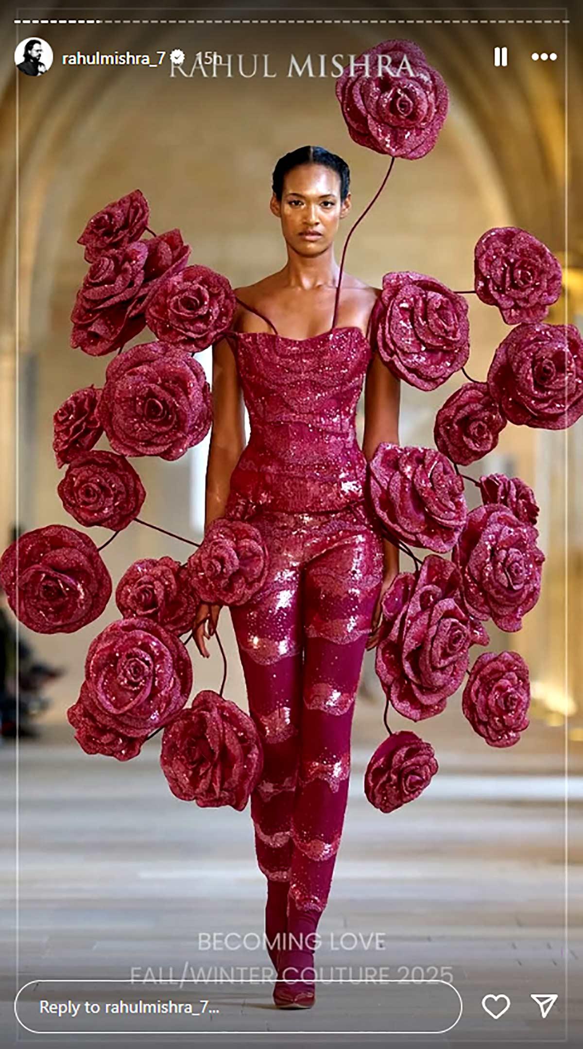 Rahul Mishra Fashion Model