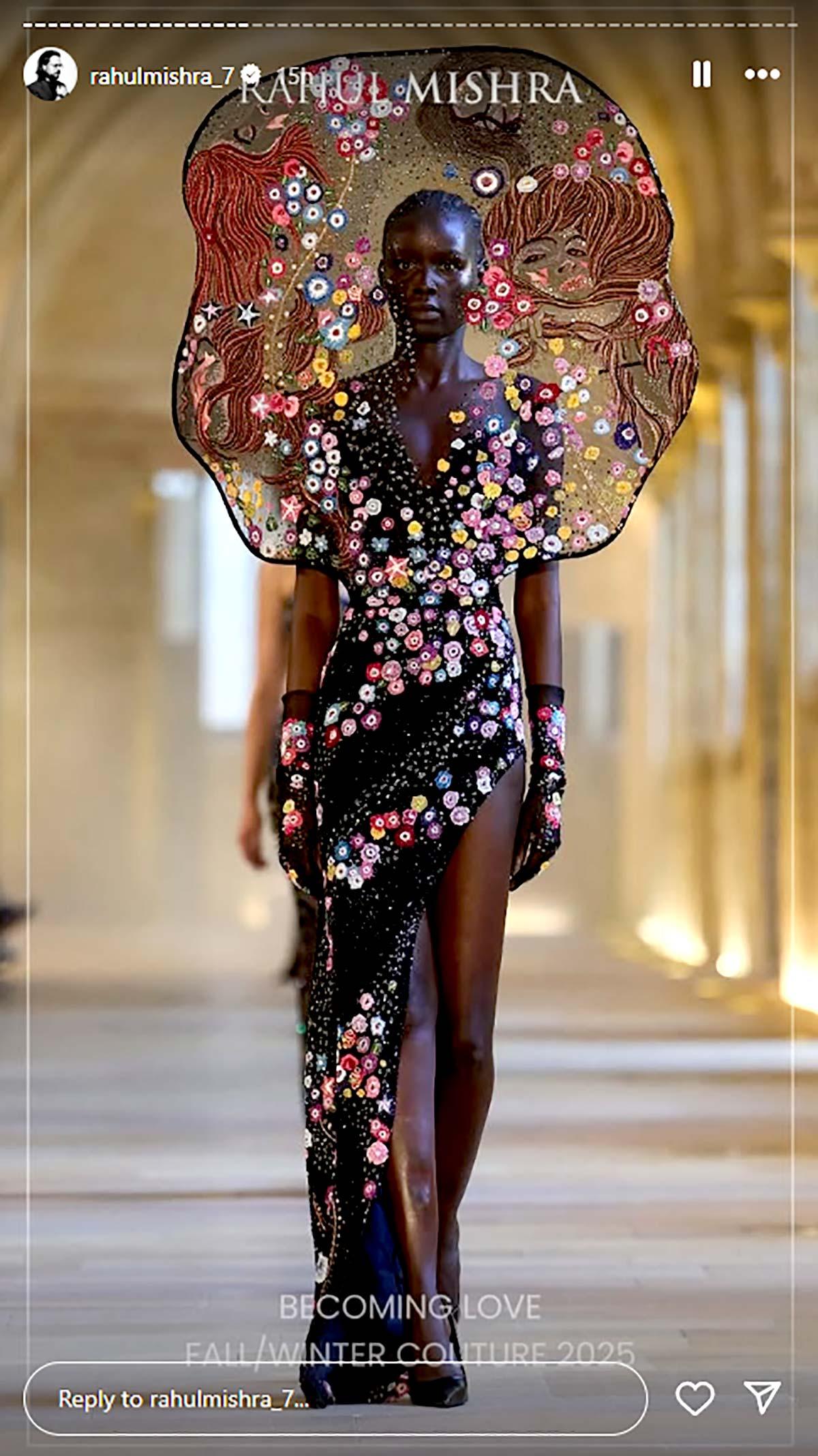 Rahul Mishra Fashion Model