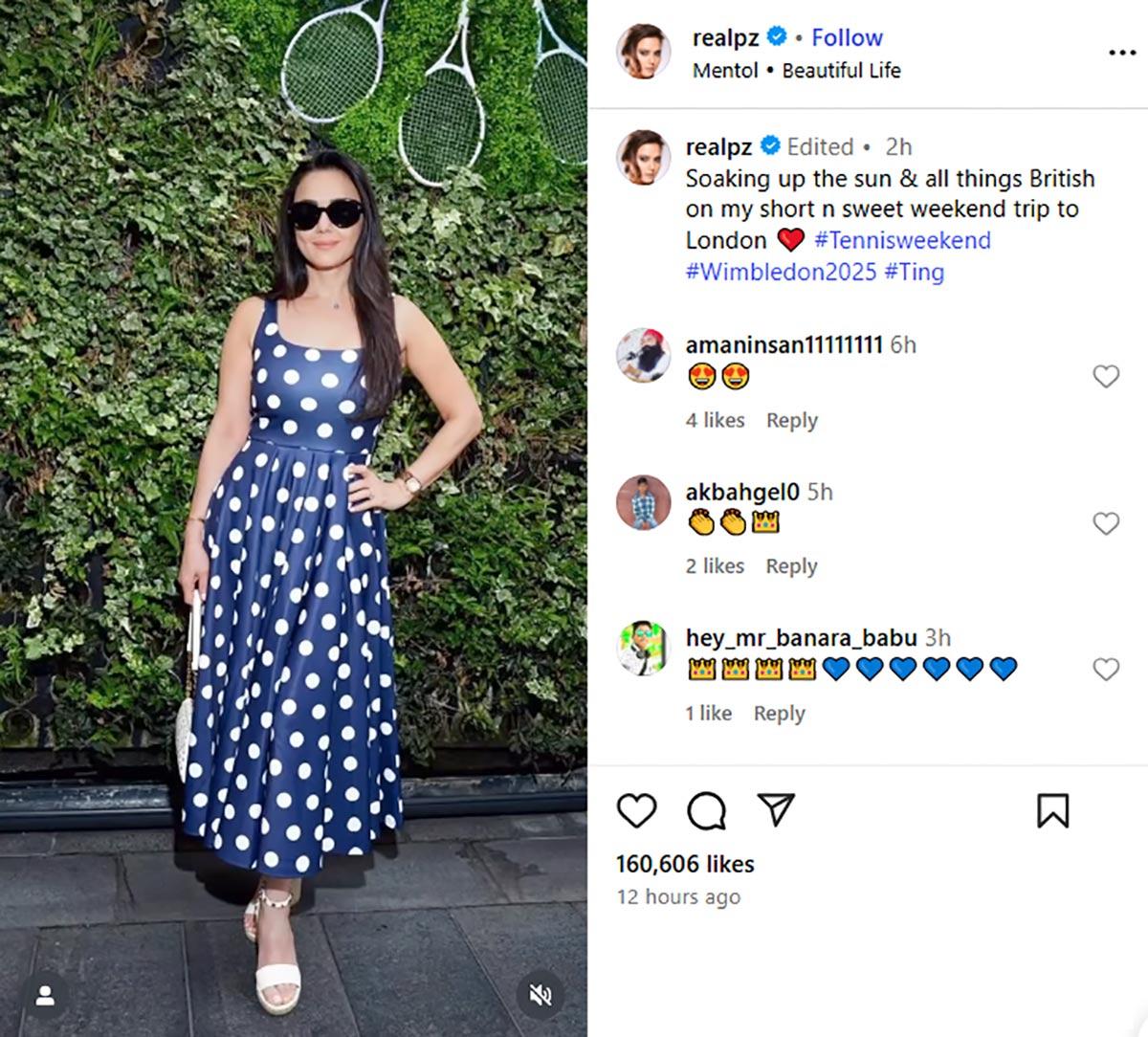 Preity Zinta at Wimbledon 2025