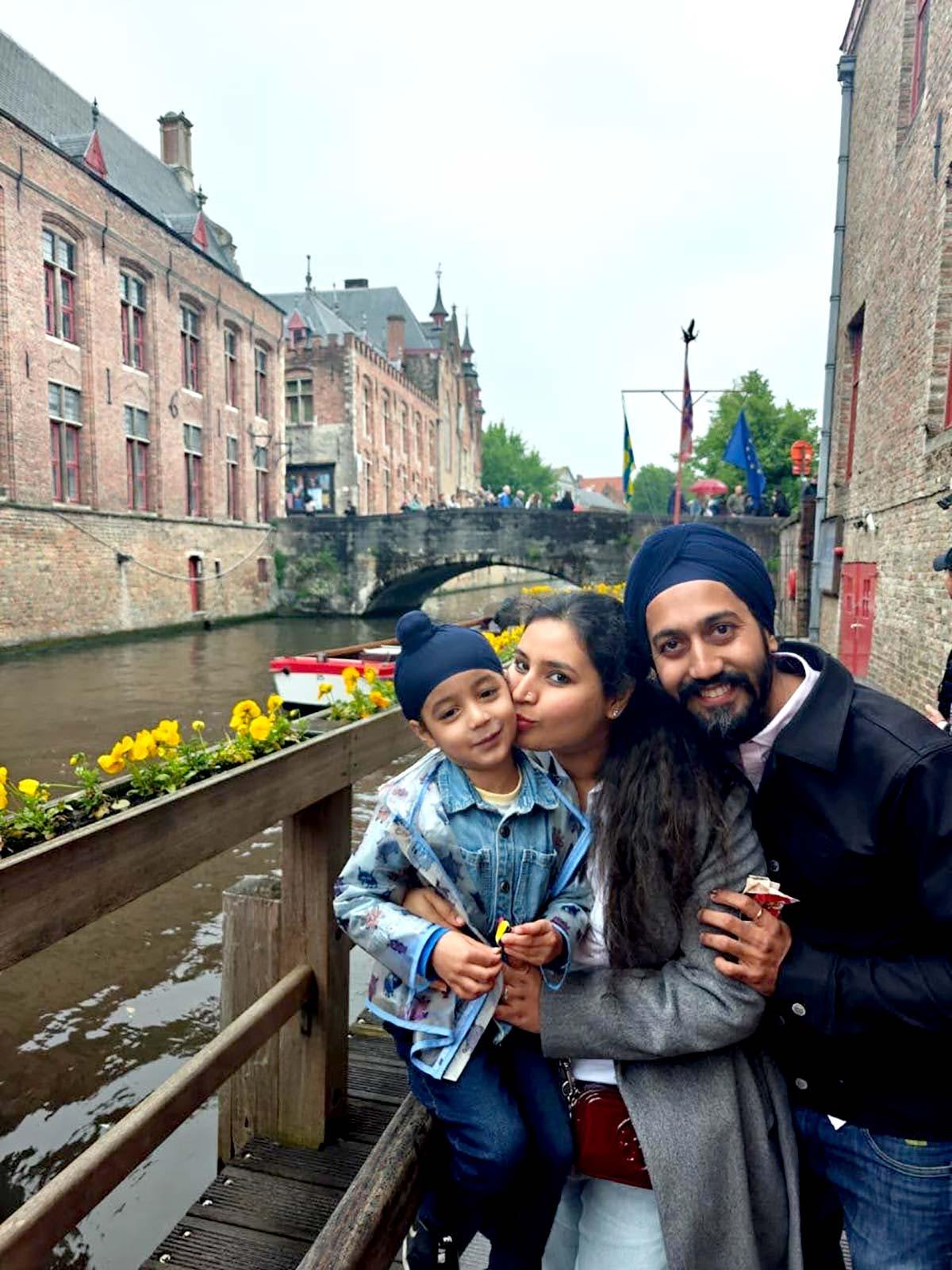 Hridansh with his parents