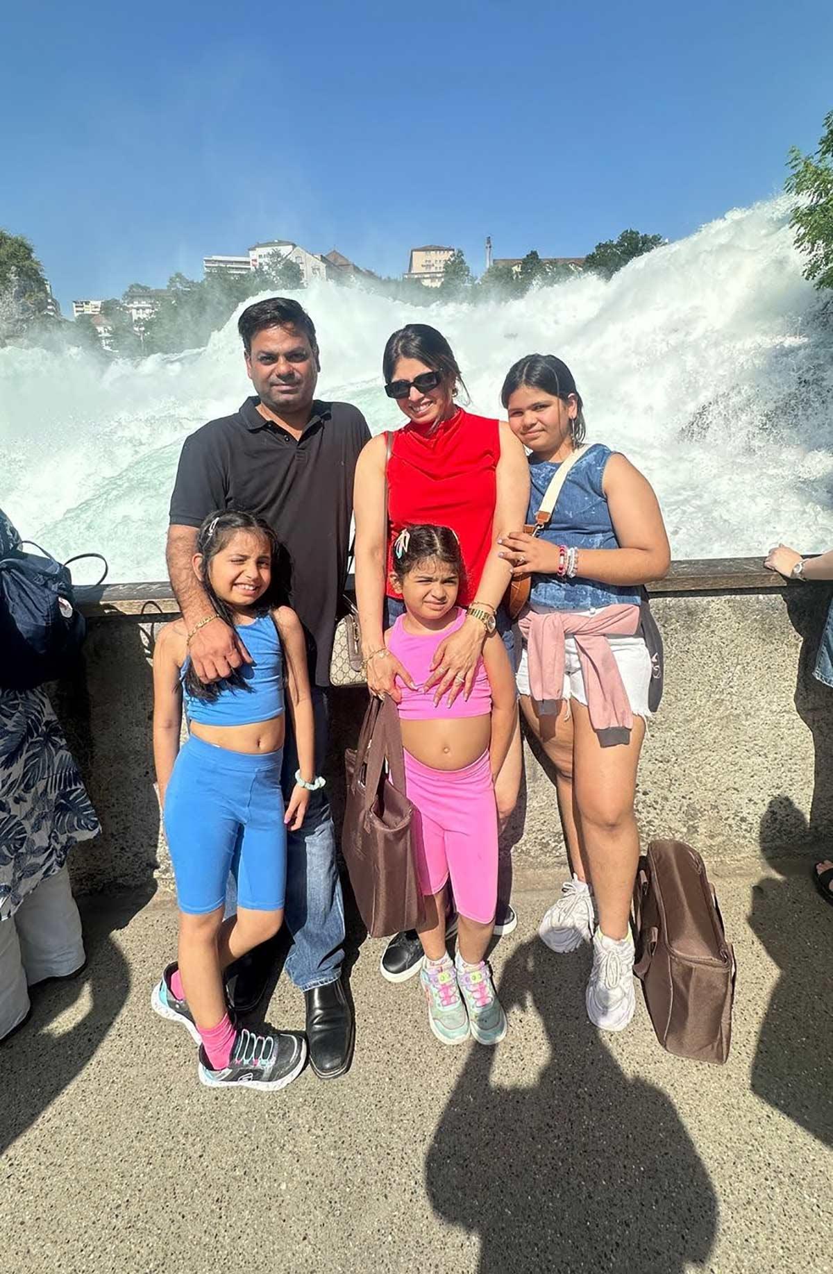 Pooja Jain with her family