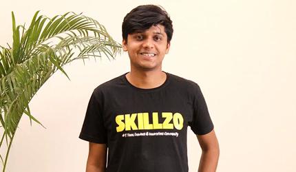 how adarsh kumar from bihar built skillzo with a laptop and free internet