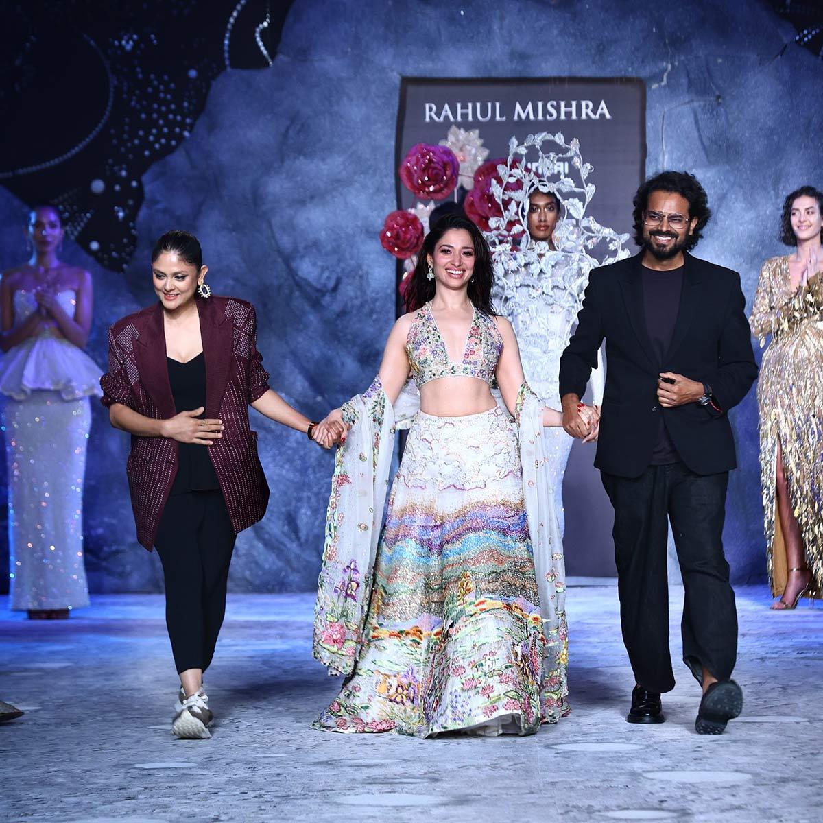 Tamannaah Bhatia with Rahul Mishra