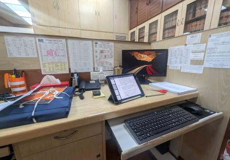 Kshamaya Daniel's workdesk