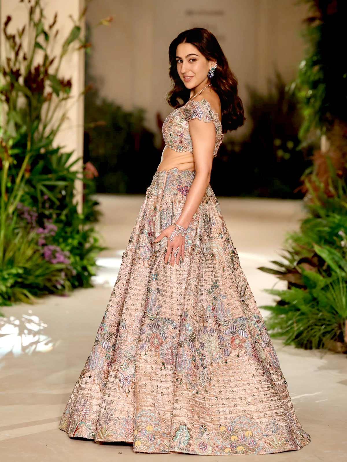 India Couture Week: Is Sara Ali Khan Taming Her Wild Heart? - Rediff.com
