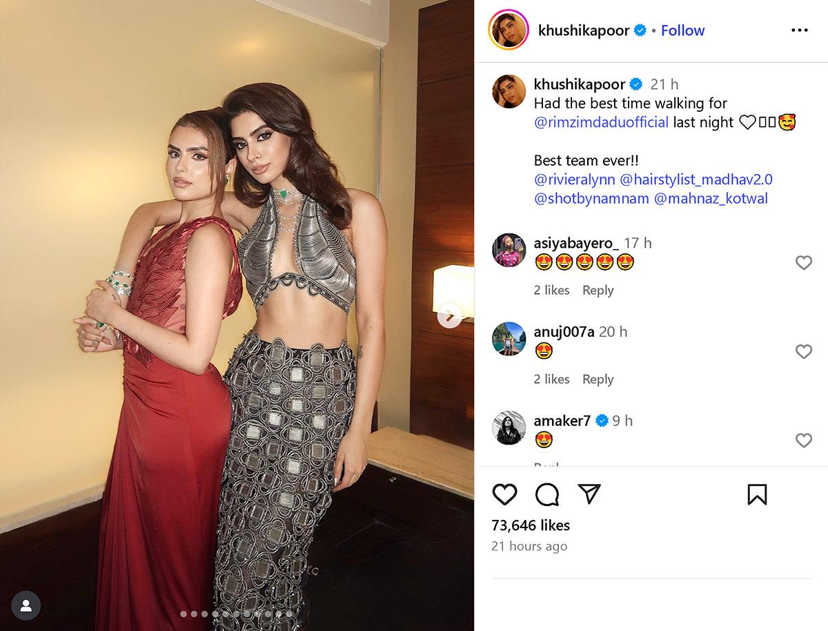 Khushi Kapoor and Muskan Chanana