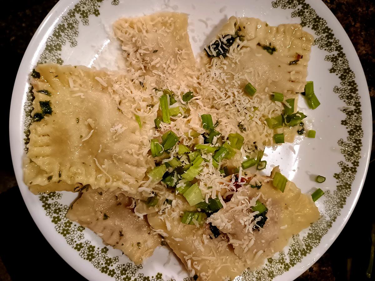 Beet, Cabbage, Potato Ravioli