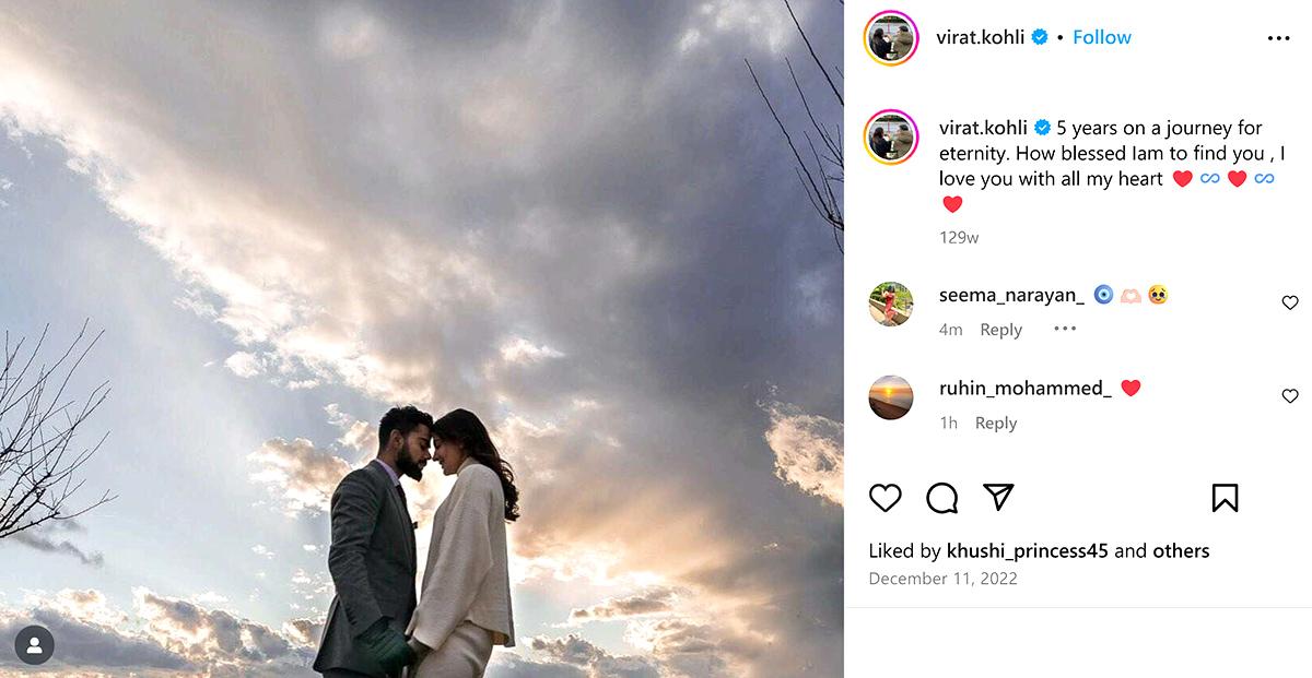 Anushka Sharma and Virat Kohli