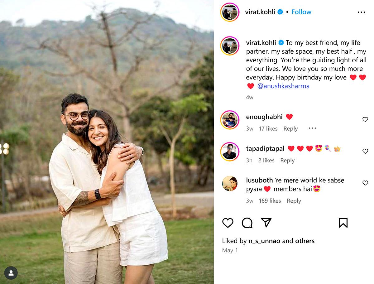 Anushka Sharma and Virat Kohli