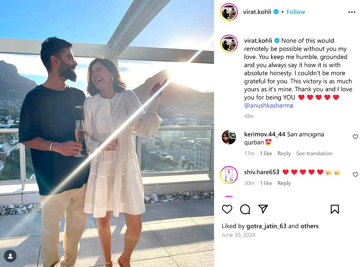 Anushka Sharma and Virat Kohli