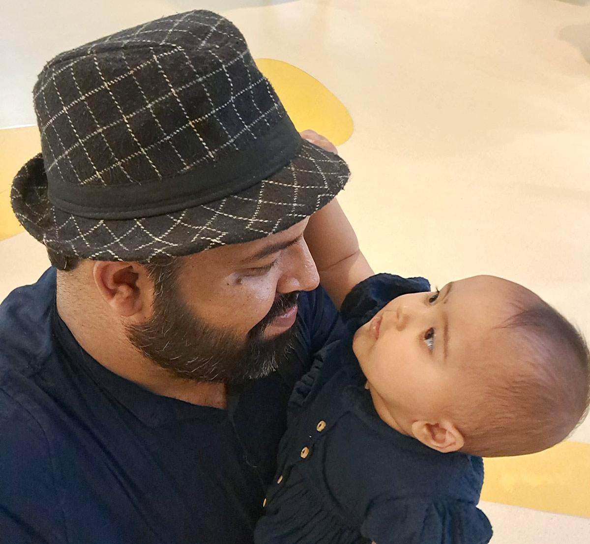 Pankaj Jeswani with  daughter Aashita