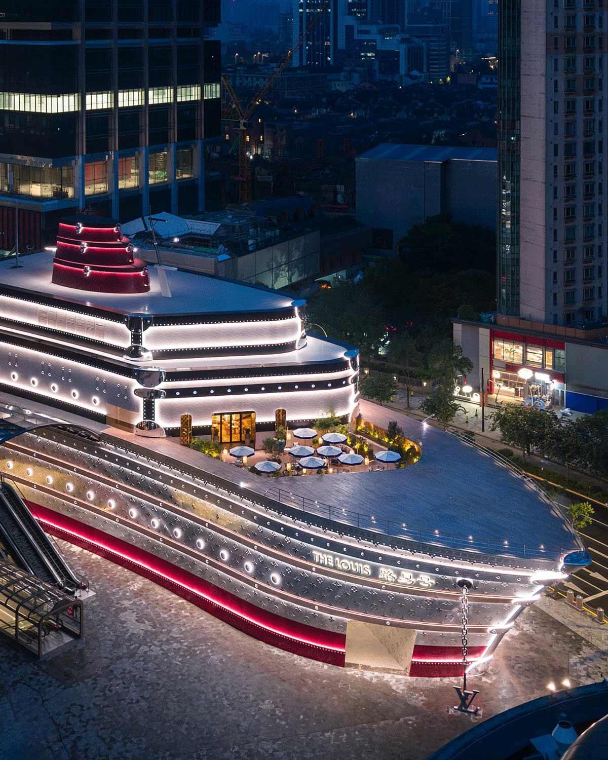 The Louis Vuitton store in Shanghai