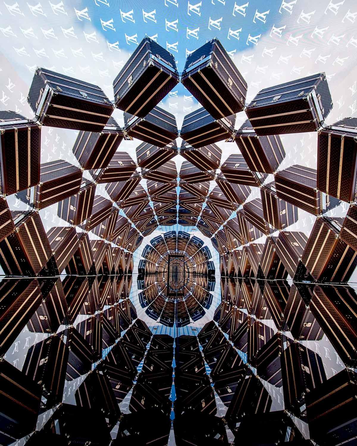 The Louis Vuitton store in Shanghai