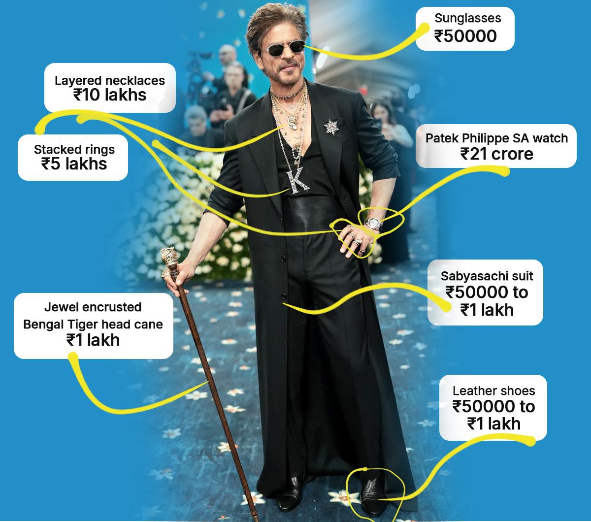 SRK's outfit price break-up