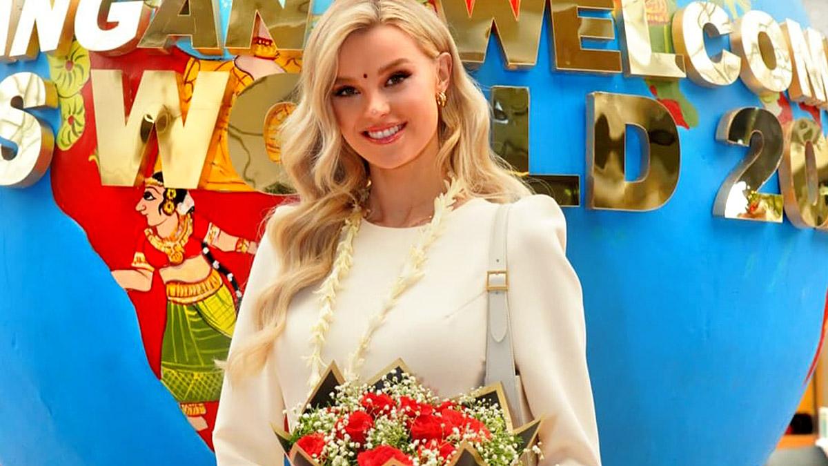 Reigning Miss World Krystyna Pyszková