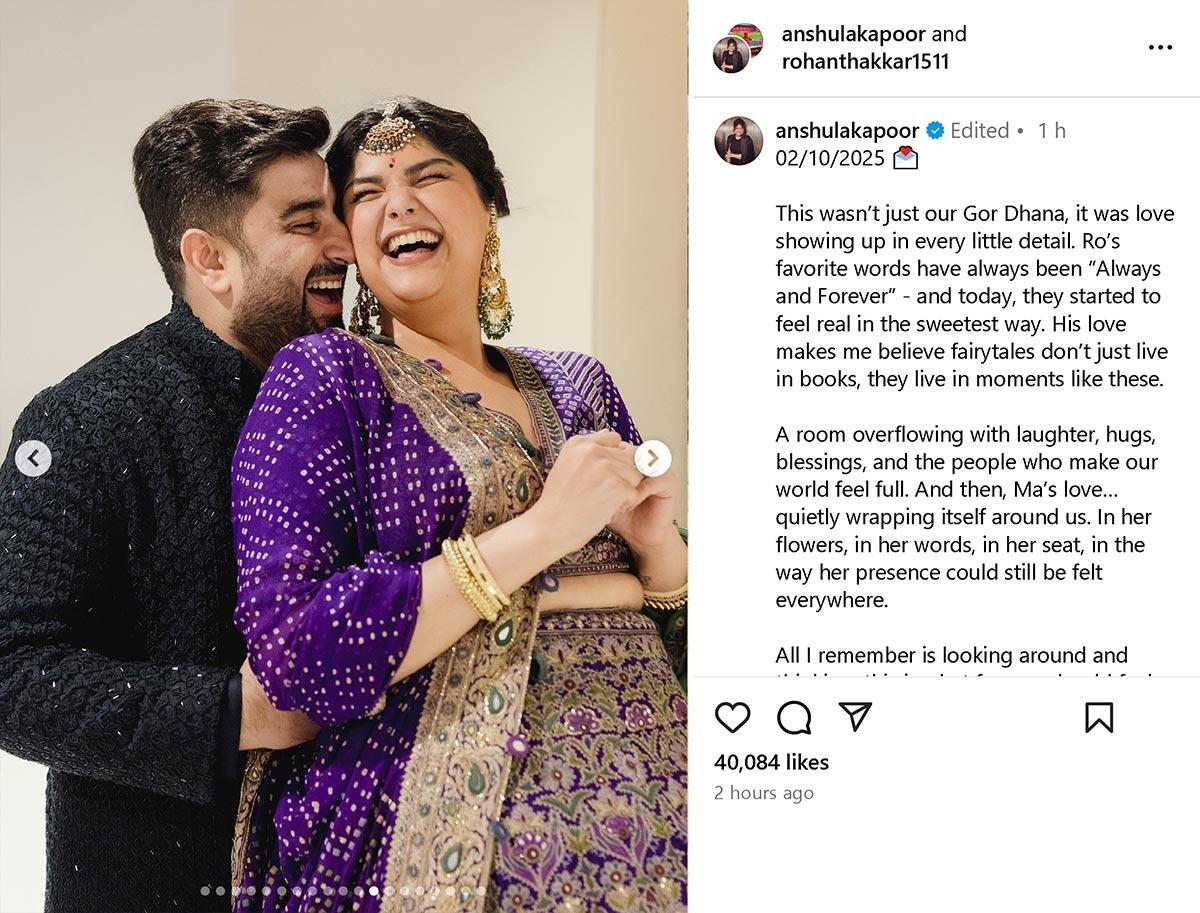 Anshula Kapoor and Rohan Thakkar