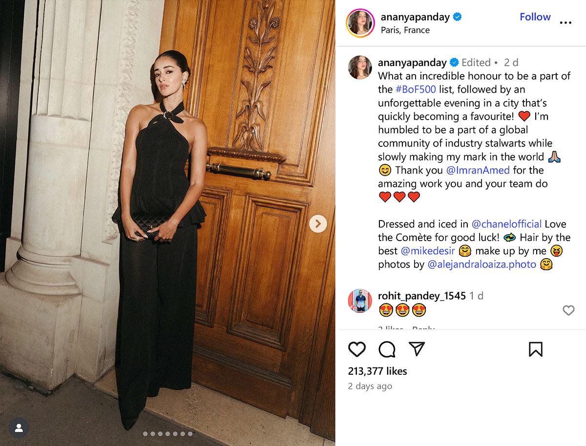 Ananya Panday at Paris