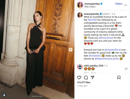 Ananya Panday at Paris