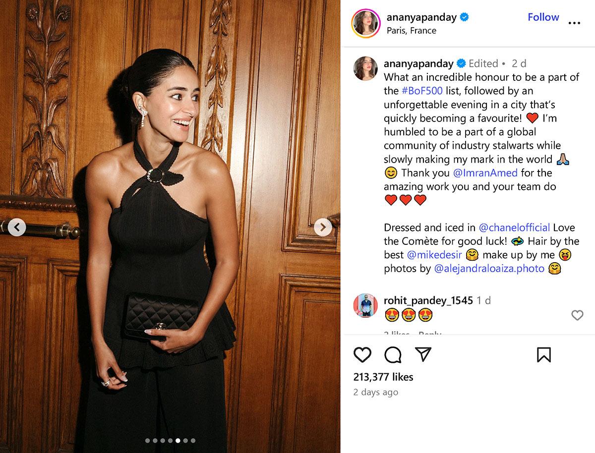 Ananya Panday at Paris