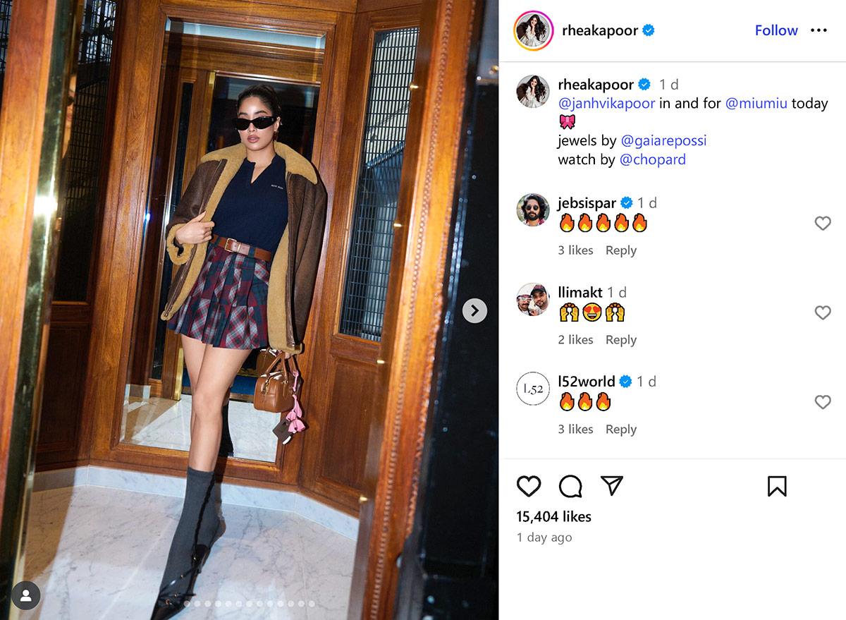 Janhvi Kapoor at Paris