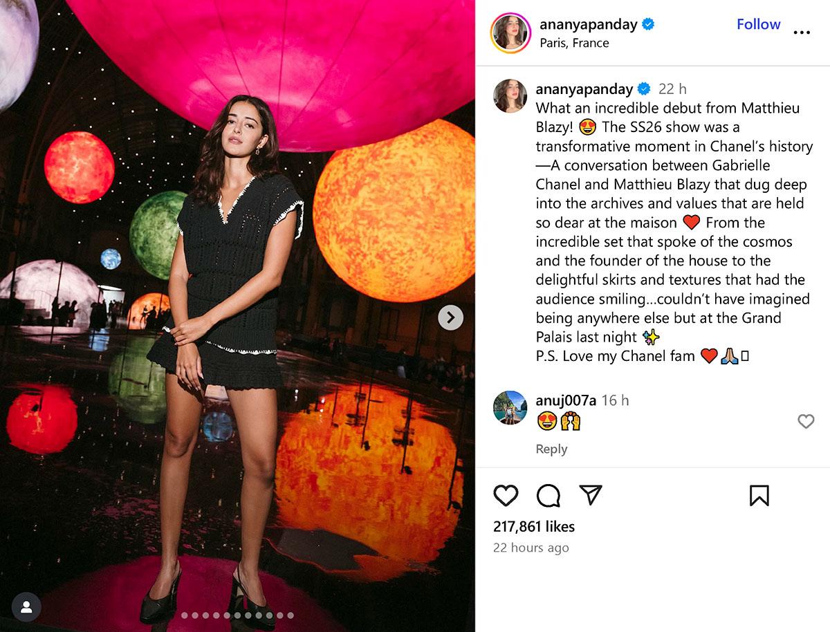 Ananya Panday at Paris