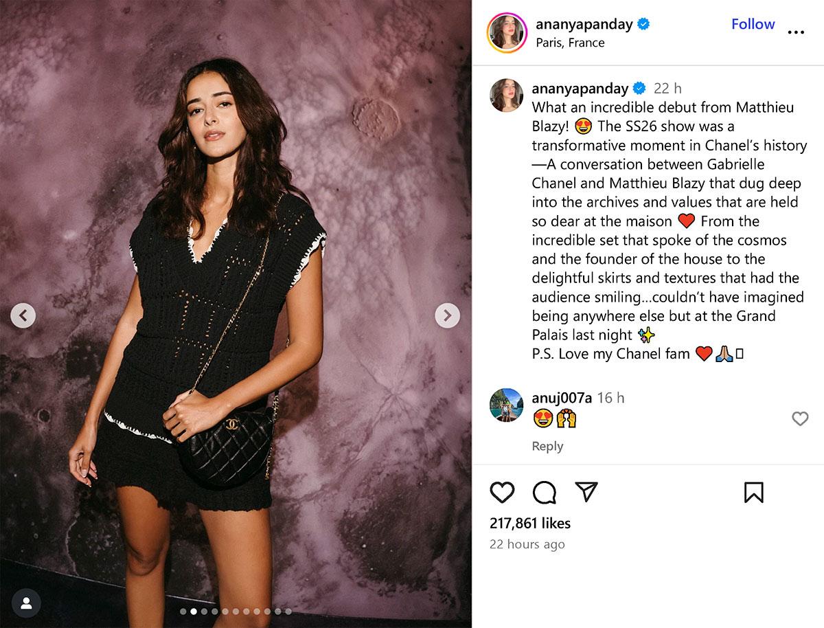Ananya Panday at Paris