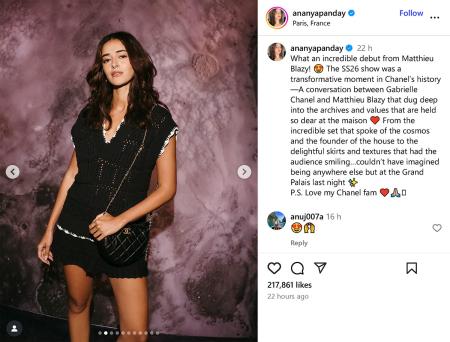 Ananya Panday at Paris