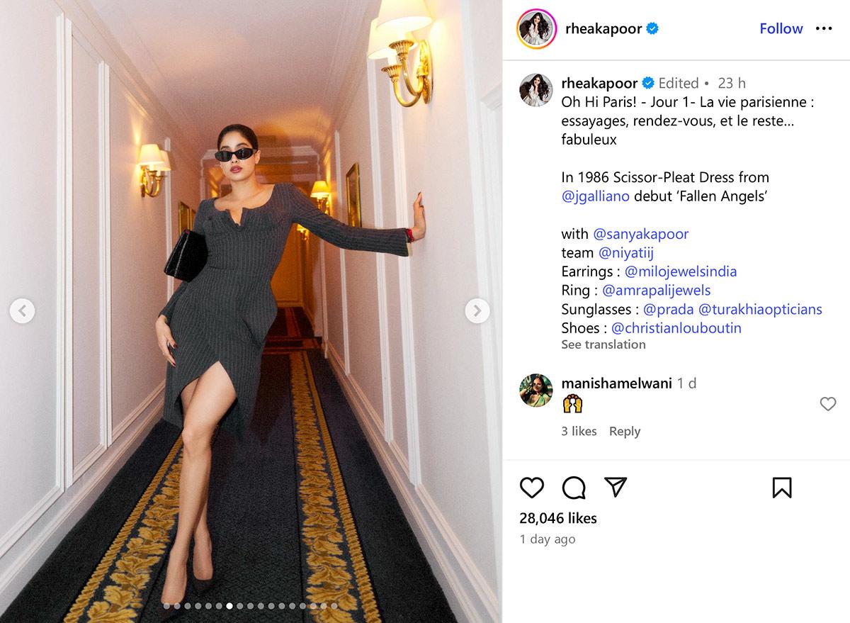 Janhvi Kapoor at Paris