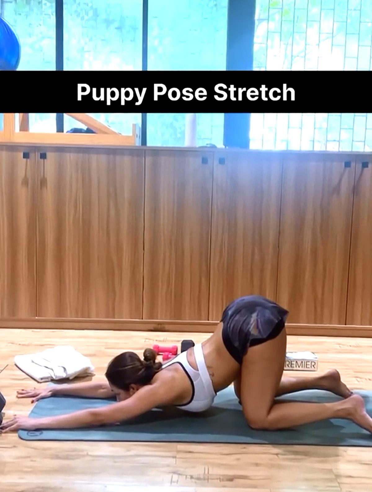 Malaika Arora stretches