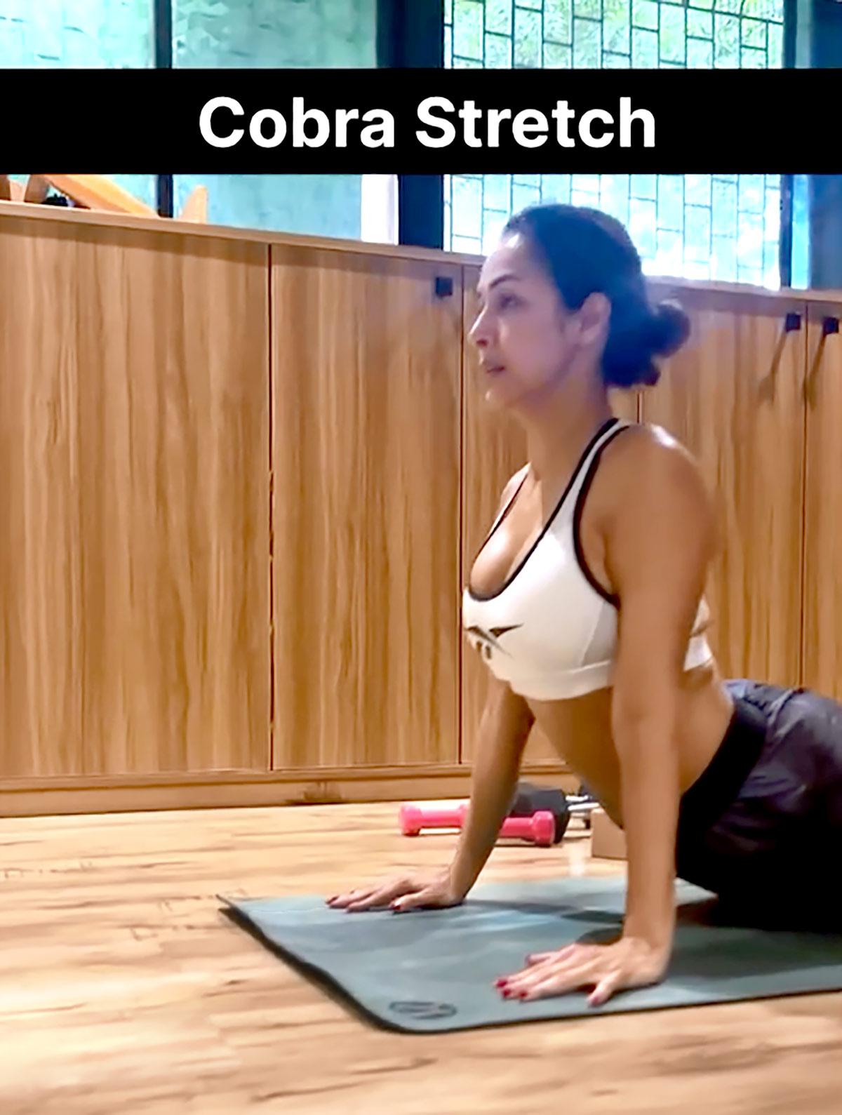 Malaika Arora stretches