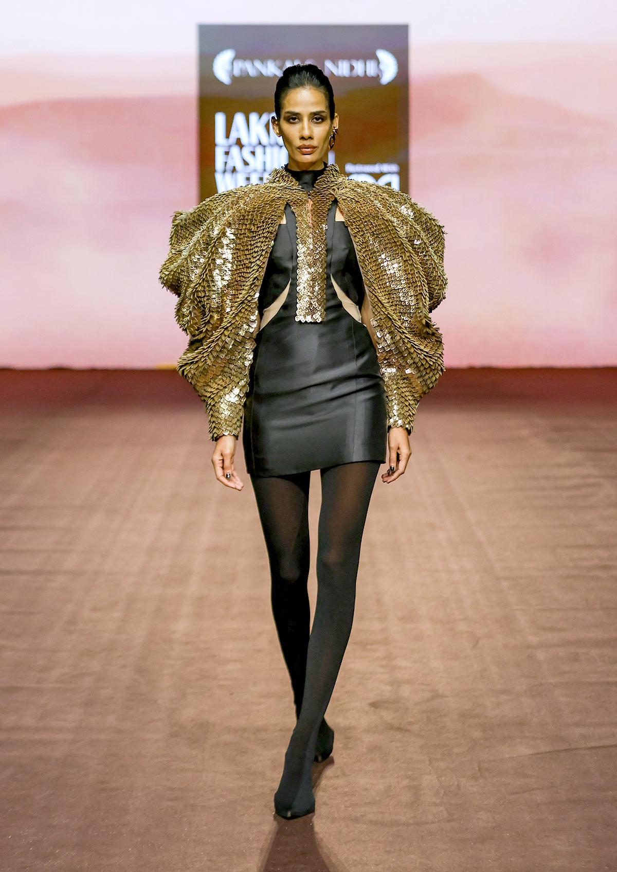 Mrunal Thakur walked for Pankaj and Nidhi at the FDCI x Lakme Fashion Week 2025