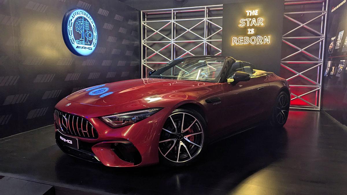 A Mercedes AMG on display at Vroom