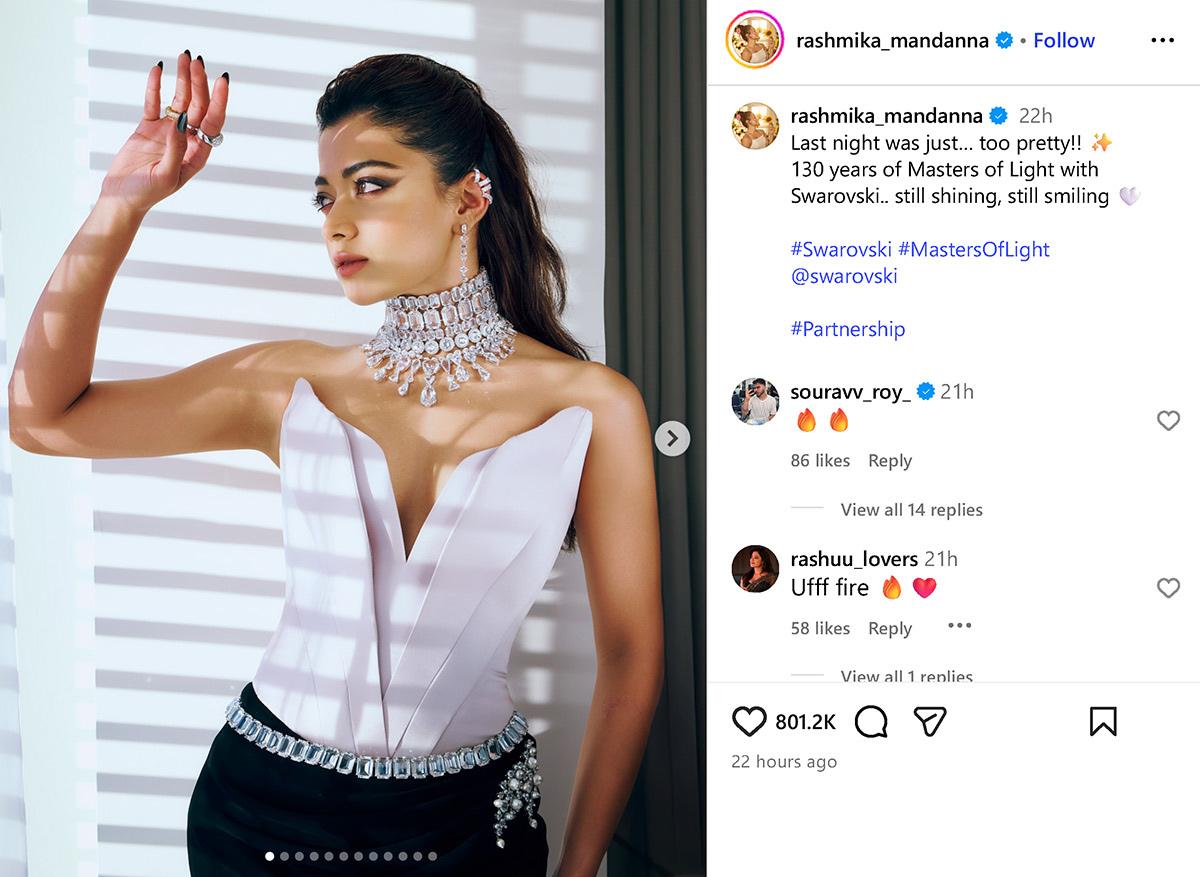 Rashmika Mandanna Swarovski
