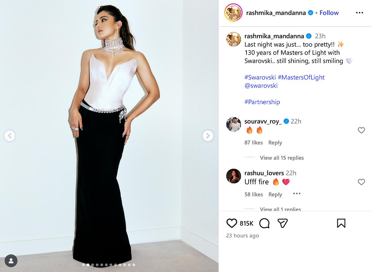 Rashmika Mandanna Swarovski