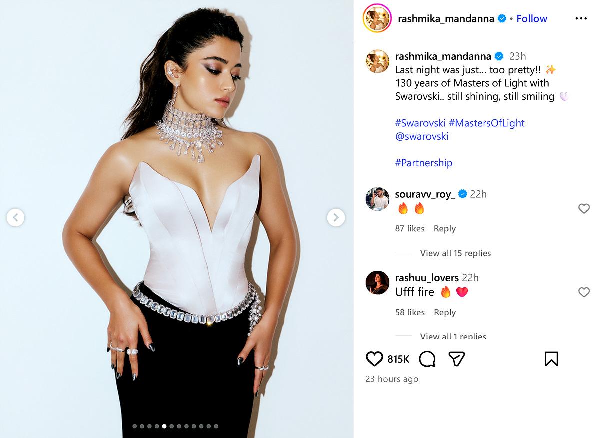 Rashmika Mandanna Swarovski