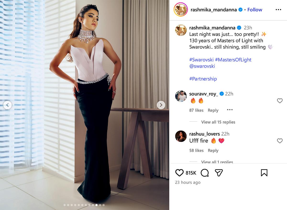 Rashmika Mandanna Swarovski
