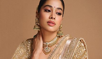 janhvi kapoor's gold collection
