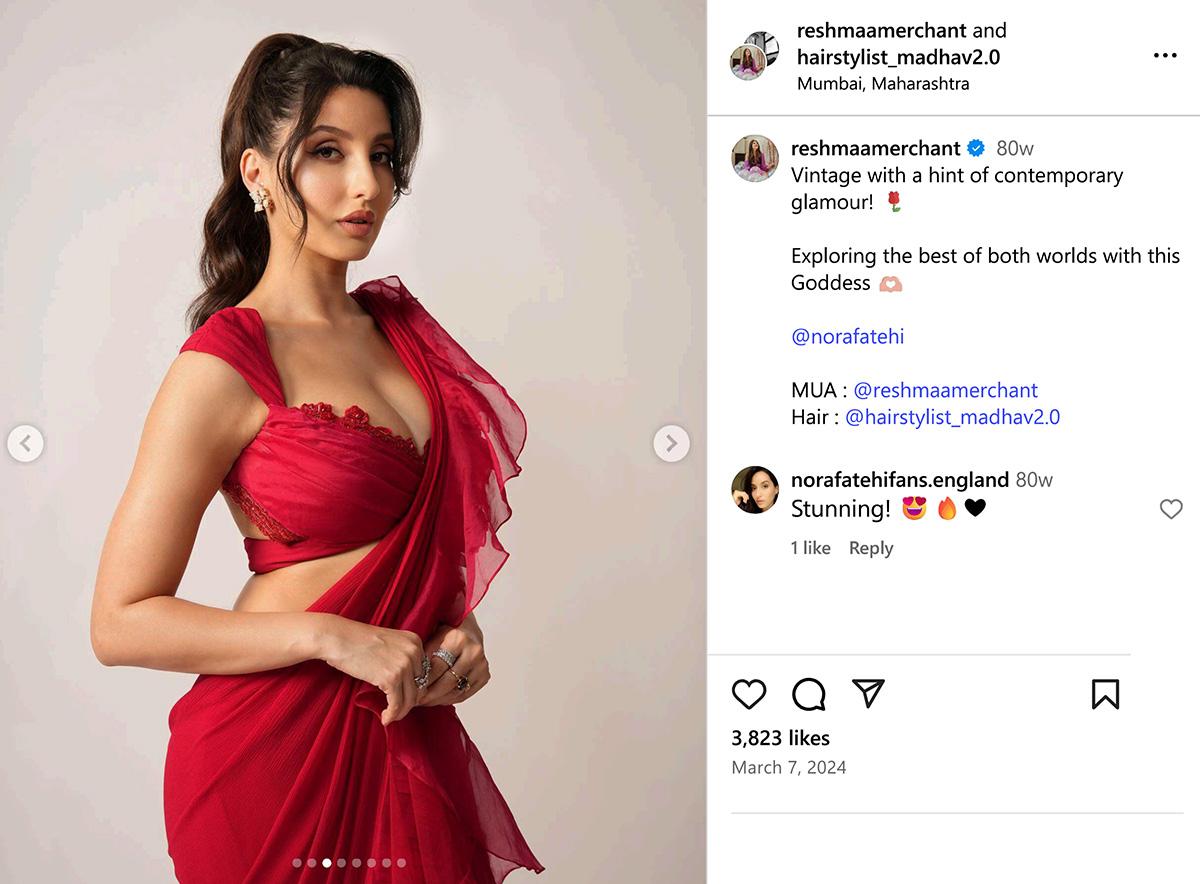 navratri day 2 : how to wear navratri red colour