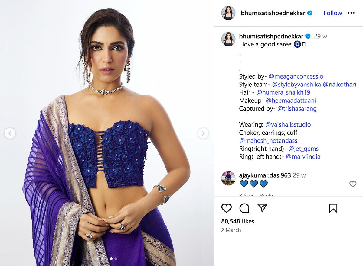 Signifance of Navratri day 3 colour blue celebrity outfits 