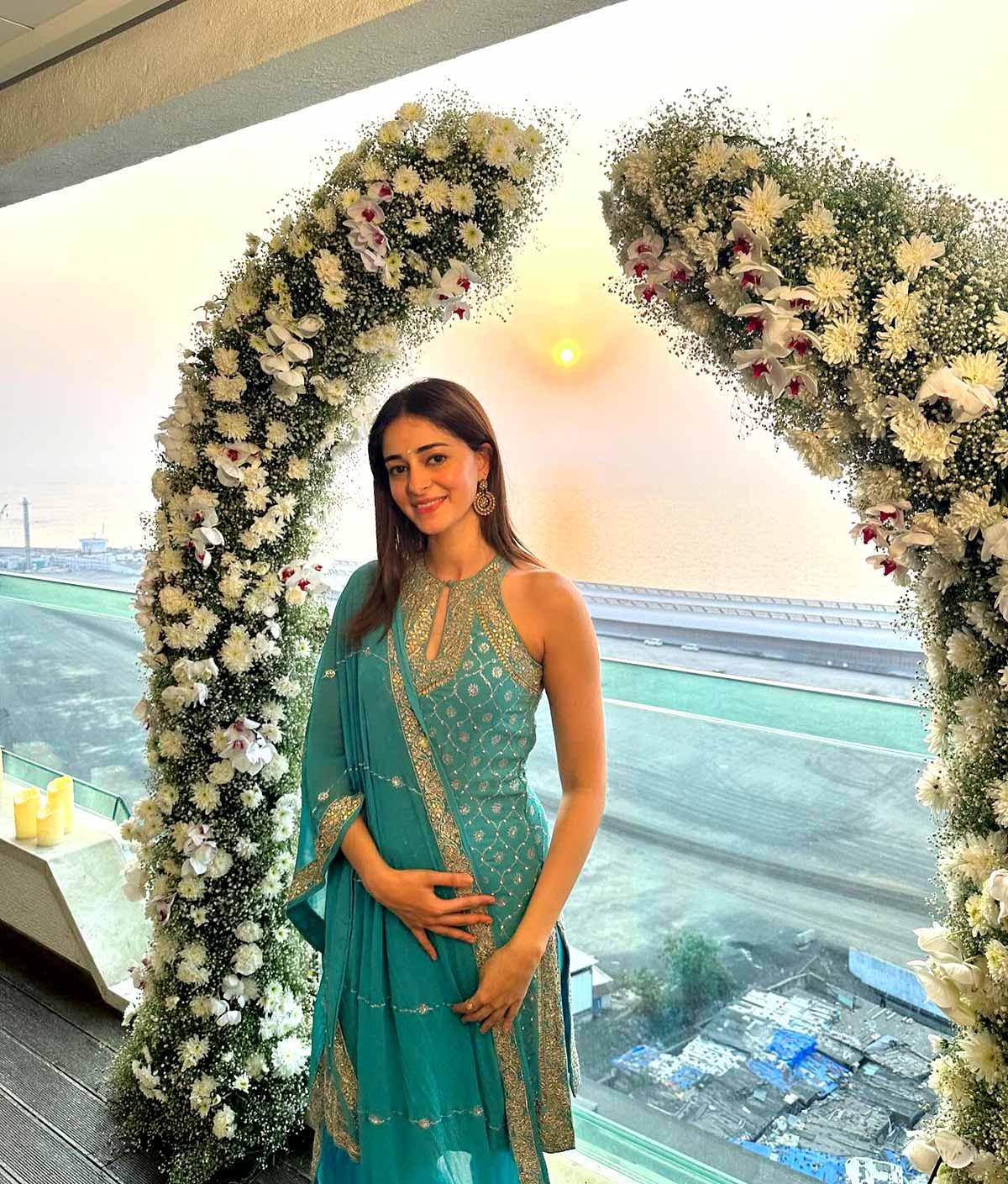 Ananya Panday wearing Bhavana Pandey's salwar