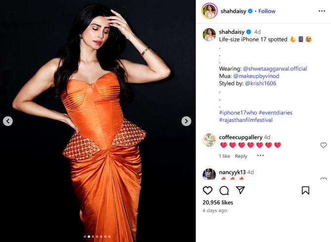 Navratri Day 7, colour orange outfits